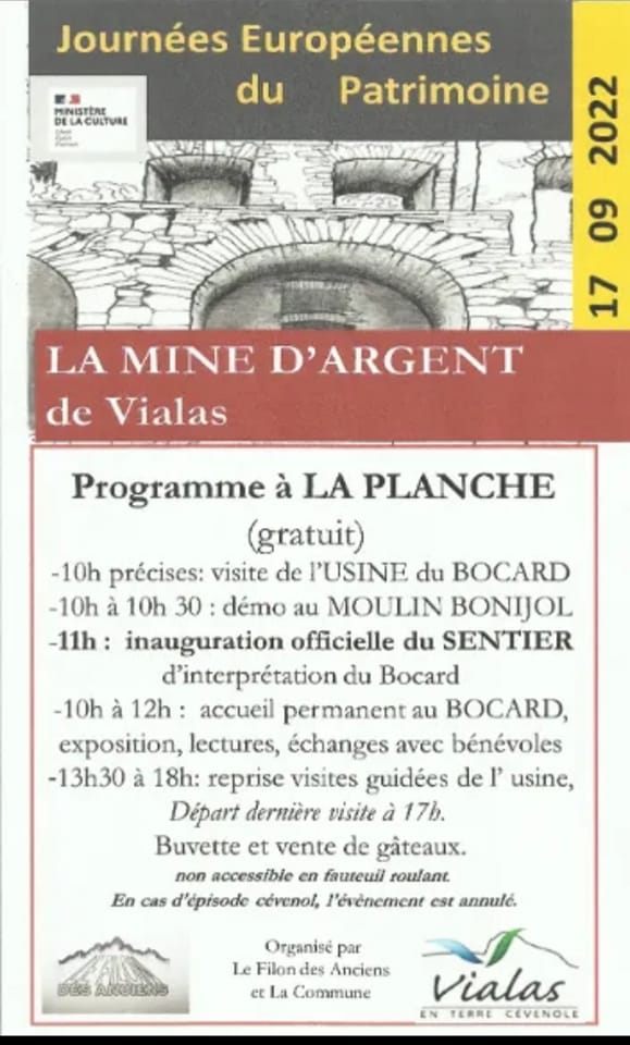 Journées du patrimoine Mine du Bocard